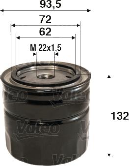 VALEO 586115 - Filtro olio www.autoricambi360.it
