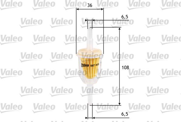 Valeo 587000 - Filtro carburante www.autoricambi360.it