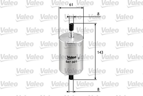 Valeo 587001 - Filtro carburante www.autoricambi360.it