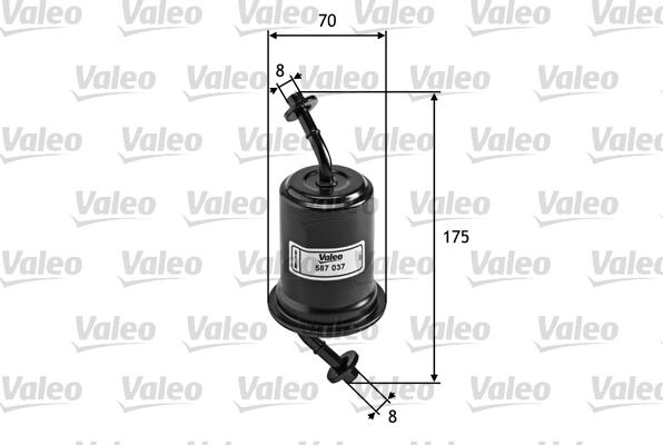 VALEO 587037 - Filtro carburante www.autoricambi360.it