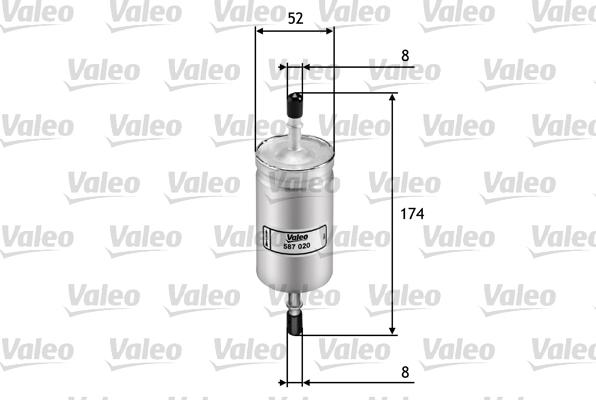 VALEO 587020 - Filtro carburante www.autoricambi360.it