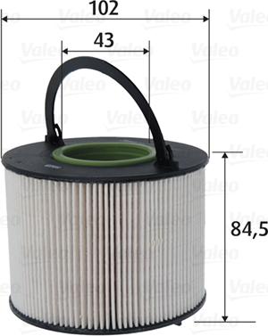 VALEO 587075 - Filtro carburante www.autoricambi360.it