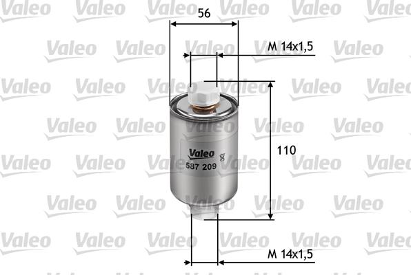 VALEO 587209 - Filtro carburante www.autoricambi360.it