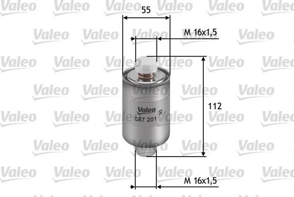 VALEO 587201 - Filtro carburante www.autoricambi360.it