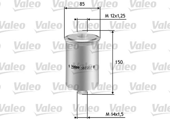 VALEO 587202 - Filtro carburante www.autoricambi360.it