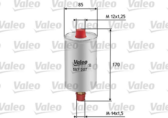 VALEO 587207 - Filtro carburante www.autoricambi360.it