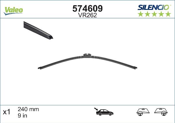 VALEO 574609 - Spazzola tergi www.autoricambi360.it