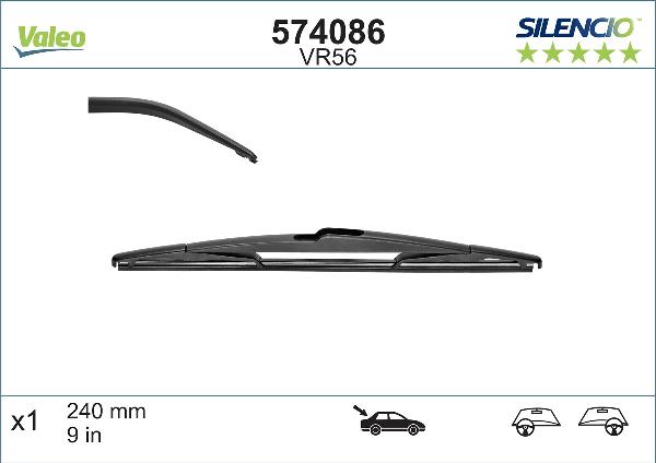VALEO 574086 - Spazzola tergi www.autoricambi360.it