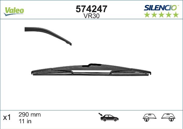 VALEO 574247 - Spazzola tergi www.autoricambi360.it