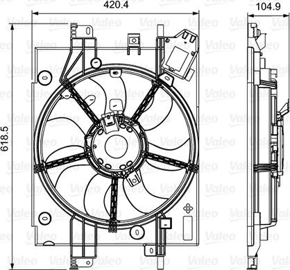 Valeo 696550 - Ventola, Raffreddamento motore www.autoricambi360.it