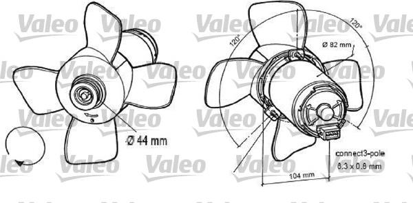 VALEO 696047 - Ventola, Raffreddamento motore www.autoricambi360.it