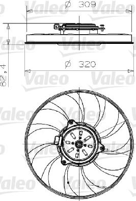 VALEO 696001 - Ventola, Raffreddamento motore www.autoricambi360.it