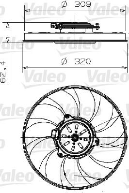 Valeo 696003 - Ventola, Raffreddamento motore www.autoricambi360.it