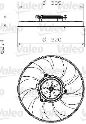 Valeo 696002 - Ventola, Raffreddamento motore www.autoricambi360.it