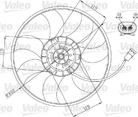 VALEO 696013 - Ventola, Raffreddamento motore www.autoricambi360.it