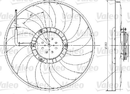 Valeo 696017 - Ventola, Raffreddamento motore www.autoricambi360.it