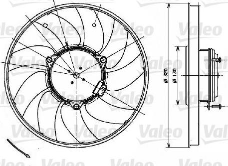 VALEO 696083 - Ventola, Raffreddamento motore www.autoricambi360.it