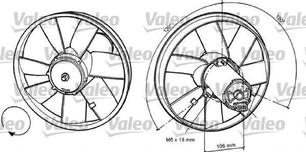 Valeo 696034 - Ventola, Raffreddamento motore www.autoricambi360.it