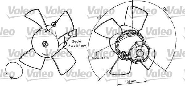 VALEO 696035 - Ventola, Raffreddamento motore www.autoricambi360.it