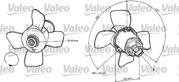 Valeo 696038 - Ventola, Raffreddamento motore www.autoricambi360.it