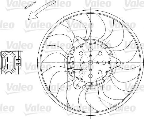VALEO 696029 - Ventola, Raffreddamento motore www.autoricambi360.it