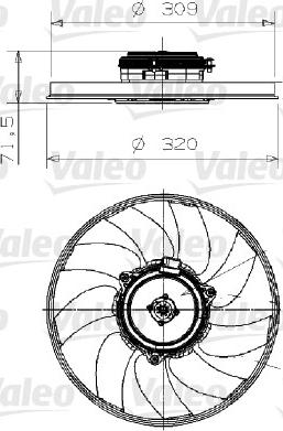 Valeo 696027 - Ventola, Raffreddamento motore www.autoricambi360.it