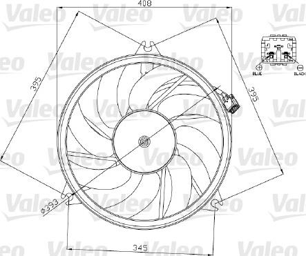 VALEO 696071 - Ventola, Raffreddamento motore www.autoricambi360.it