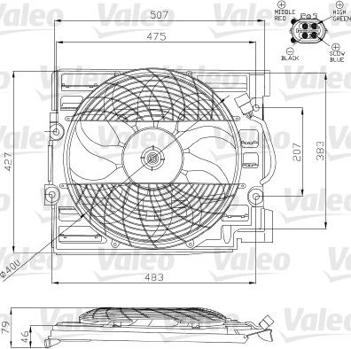 Valeo 696120 - Ventola, Raffreddamento motore www.autoricambi360.it