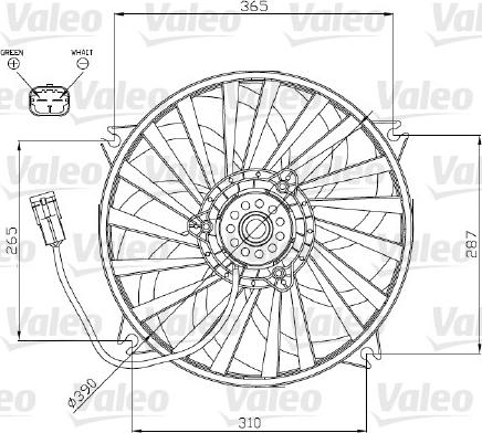 Valeo 696177 - Ventola, Raffreddamento motore www.autoricambi360.it