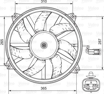 Valeo 696850 - Ventola, Raffreddamento motore www.autoricambi360.it