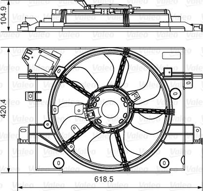 Valeo 696880 - Ventola, Raffreddamento motore www.autoricambi360.it
