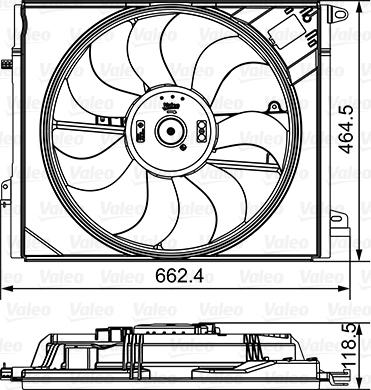 VALEO 696881 - Ventola, Raffreddamento motore www.autoricambi360.it