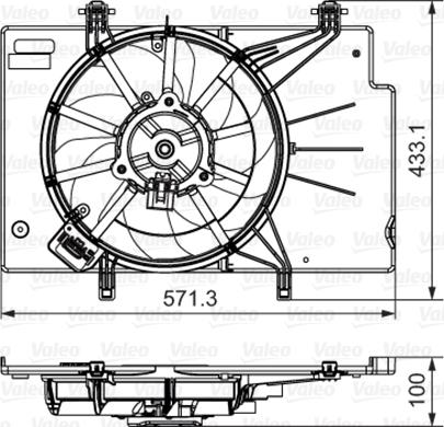 VALEO 696346 - Ventola, Raffreddamento motore www.autoricambi360.it
