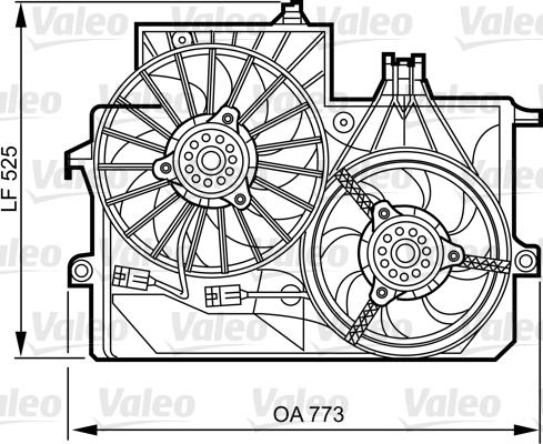 VALEO 696384 - Ventola, Raffreddamento motore www.autoricambi360.it
