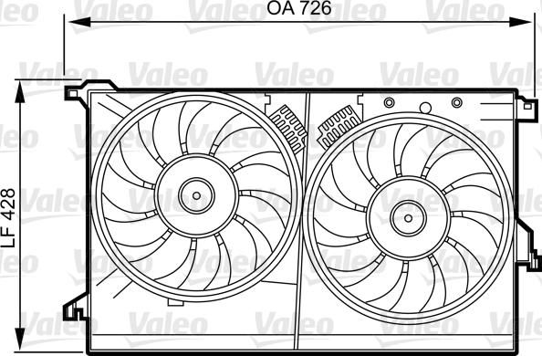 VALEO 696387 - Supporto, Griglia radiatore www.autoricambi360.it