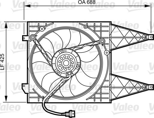 Valeo 696374 - Ventola, Raffreddamento motore www.autoricambi360.it