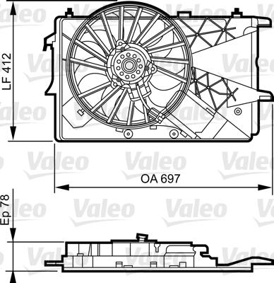 Valeo 696373 - Ventola, Raffreddamento motore www.autoricambi360.it