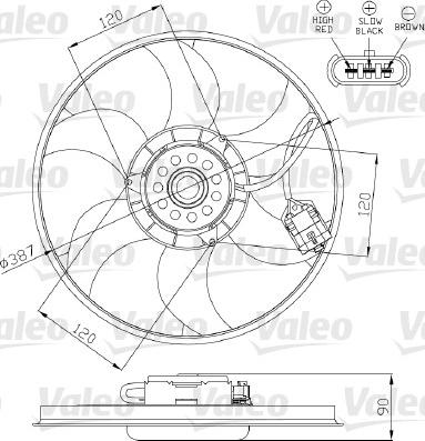 VALEO 696284 - Ventola, Raffreddamento motore www.autoricambi360.it
