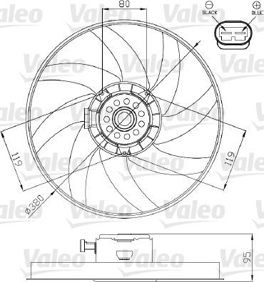 VALEO 696285 - Ventola, Raffreddamento motore www.autoricambi360.it