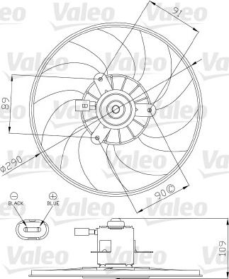VALEO 696286 - Ventola, Raffreddamento motore www.autoricambi360.it