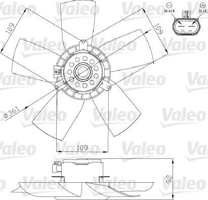VALEO 696279 - Ventola, Raffreddamento motore www.autoricambi360.it