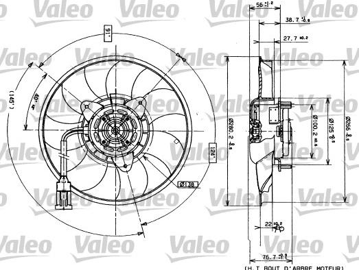 VALEO 698423 - Ventola, Raffreddamento motore www.autoricambi360.it