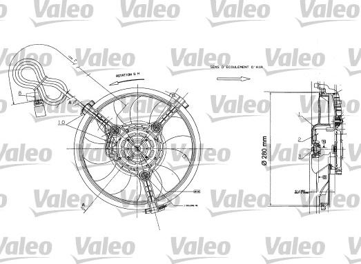 VALEO 698422 - Ventola, Raffreddamento motore www.autoricambi360.it