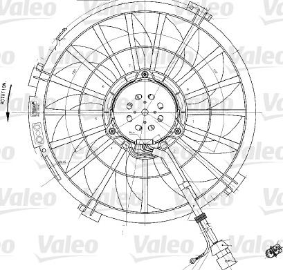 Valeo 698542 - Ventola, Raffreddamento motore www.autoricambi360.it