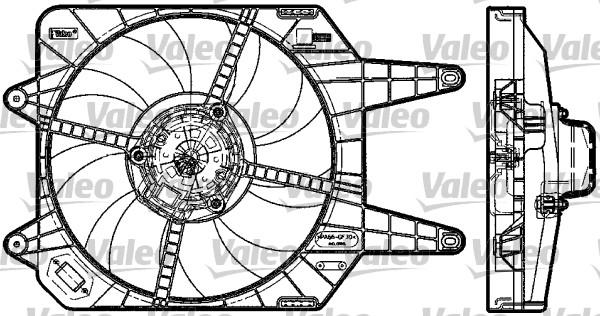 VALEO 698581 - Ventola, Raffreddamento motore www.autoricambi360.it