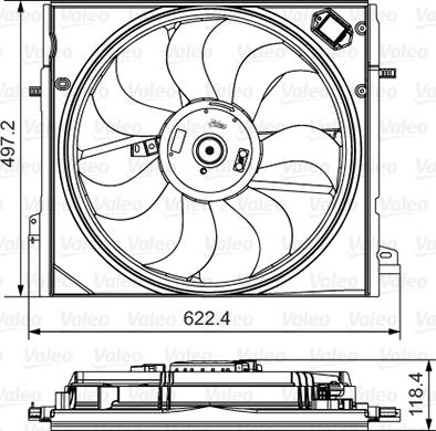 VALEO 698582 - Ventola, Raffreddamento motore www.autoricambi360.it