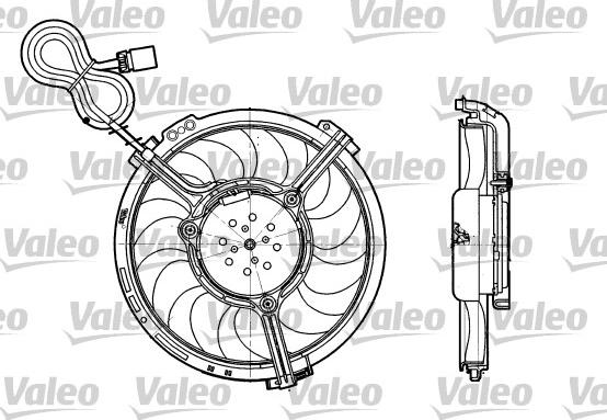 VALEO 698658 - Ventola, Raffreddamento motore www.autoricambi360.it