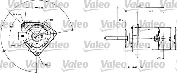 Valeo 698005 - Elettromotore, Ventola radiatore www.autoricambi360.it