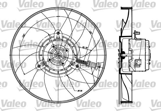 VALEO 698357 - Ventola, Raffreddamento motore www.autoricambi360.it