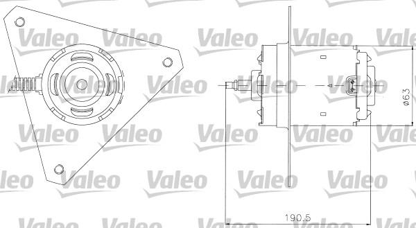 VALEO 698306 - Elettromotore, Ventola radiatore www.autoricambi360.it